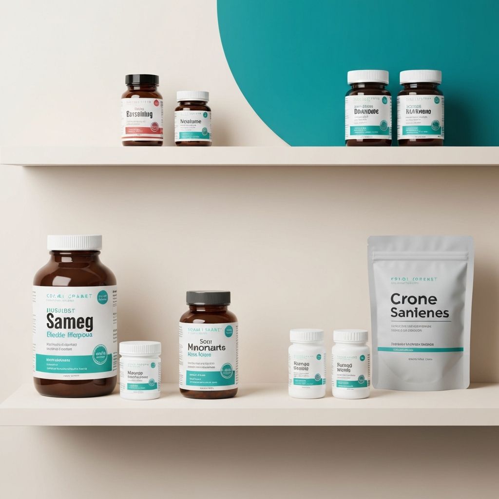 Supplement products display