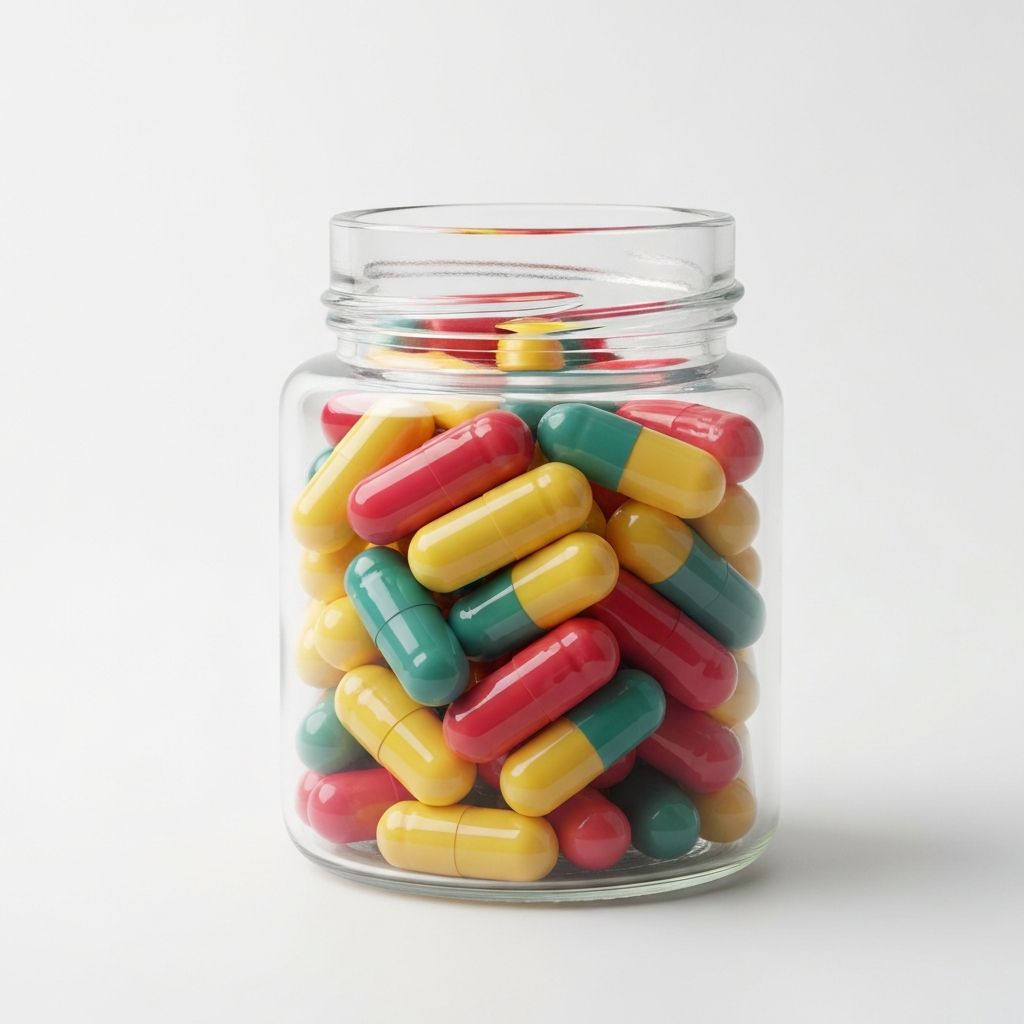 Multi-Vitamin Complex Capsule Jar