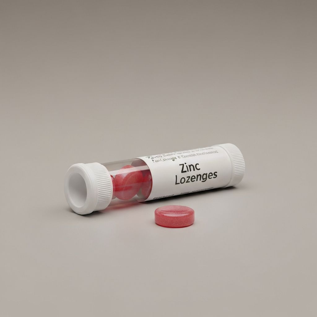 Zinc Supplement Lozenge Tube